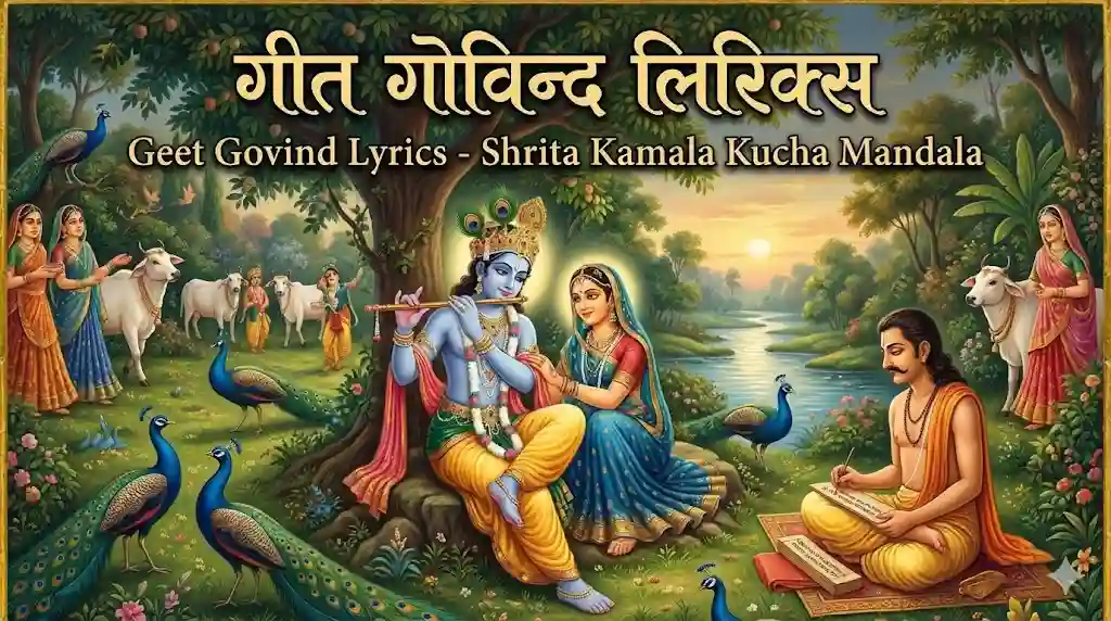 Geet Govind Lyrics – श्रित कमलाकुच मण्डल