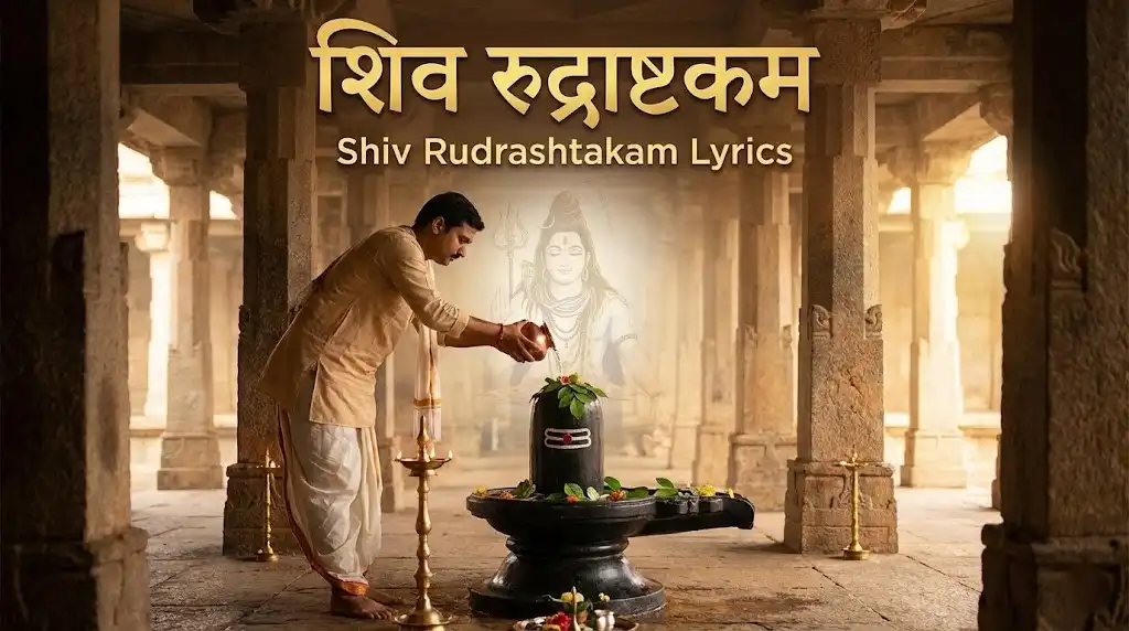 Shiv Rudrashtakam Lyrics – नमामीशमीशान निर्वाण रूपं (HindiEnglish)