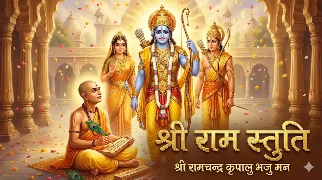 Shri Ram Stuti Lyrics – श्री रामचन्द्र कृपालु भजु मन (Hindi and English)