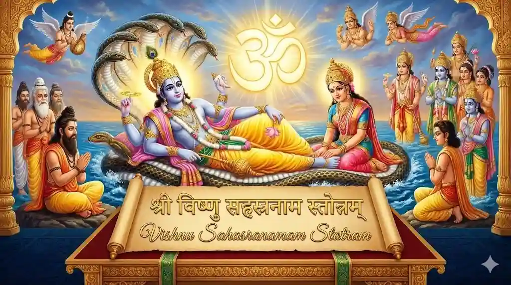 Vishnu Sahasranamam Stotram Lyrics in English and Hindi
